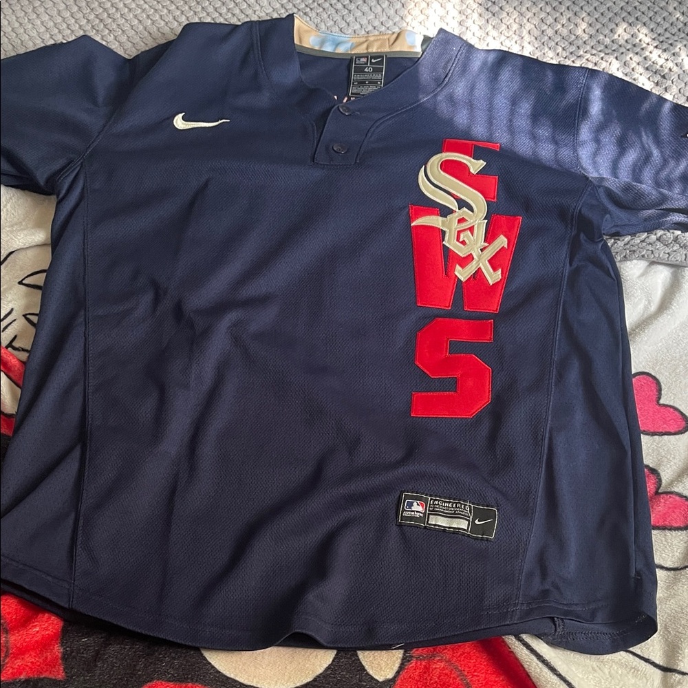 Nike Navy and Red Sox Jersey